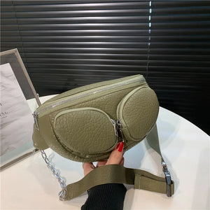 Women Fanny Pack High Texture Shoulder Bag