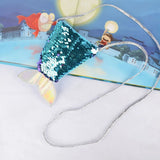 Double Sided Sequin Purse Shoulder Wallet Mini Bag
