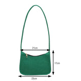 Women Felt Shoulder Bag Lady All-Match Messenger Purse for Travel