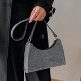 Women Solid Shoulder Bag Lady All-Match Messenger Bag