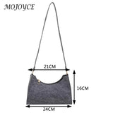 Women Solid Shoulder Bag Lady All-Match Messenger Bag