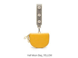 Women Handbag PU Mini Half Moon Messenger Bag