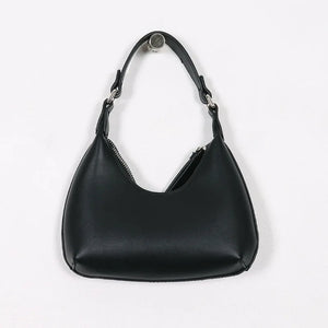 Retro Solid PU Leather Hobo Shoulder Bag Casual Female Shopper Clutch