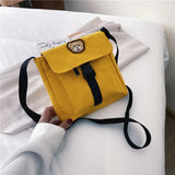 Women Ulzzang Shoulder Bag Versatile Bear Canvas Messenger Bag