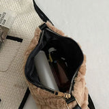Plush Shoulder Bags Soft Furry Totes Female Handbags