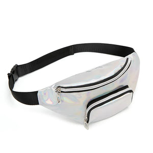 Women Laser Waist Bag Female Casual Sport Belt Bag Fanny Pack Waist Pack Bum Bag
