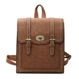 Women Leather Backpacks Urban Preppy Style School Bag for Teenage Girls