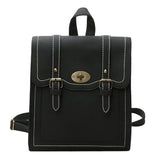 Women Leather Backpacks Urban Preppy Style School Bag for Teenage Girls