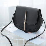 Women Leather Crossbody Shoulder Bags Solid Handbags Messenger Strap Bags