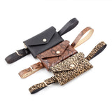 Women Leather Waist Fanny Pack Belt Phone Holder Bum Bag