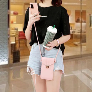Clear Phone Touch Screen Lock Catch Crossbody Shoulder Bag
