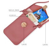 Clear Phone Touch Screen Lock Catch Crossbody Shoulder Bag