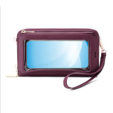 Women Touch Screen Wristlet Handbag Small Wallet