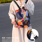 Women Multifunctional Backpack Casual Oxford Cloth Shoulder Bags For Teenagers