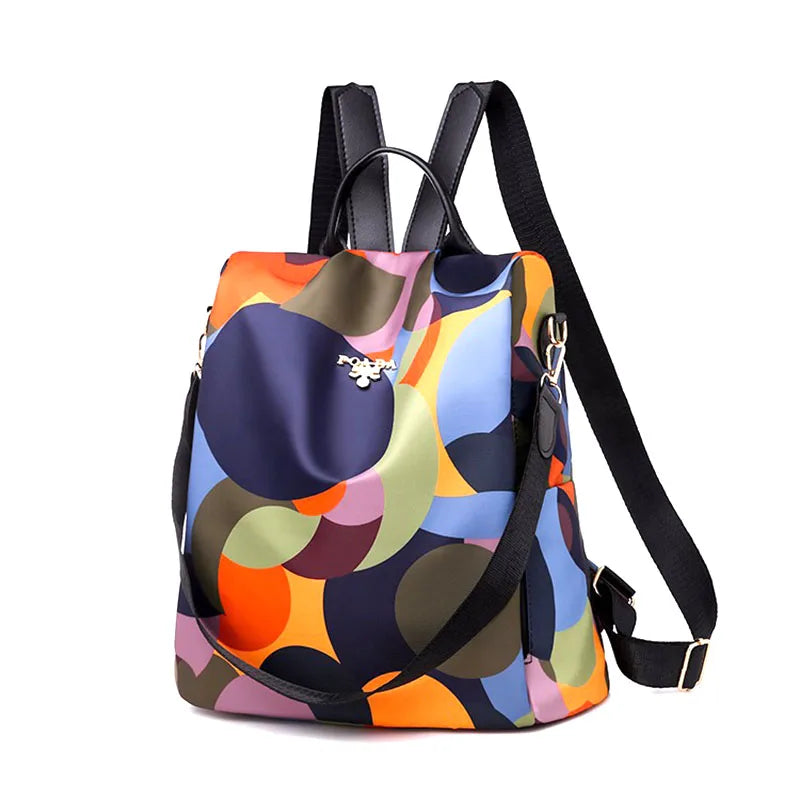 Women Multifunctional Backpack Casual Oxford Cloth Shoulder Bags For Teenagers