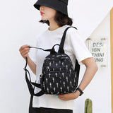 Waterproof Floral Backpack Women Chinese Style Casual Large Capacity