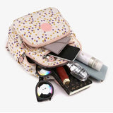 Waterproof Floral Backpack Women Chinese Style Casual Large Capacity