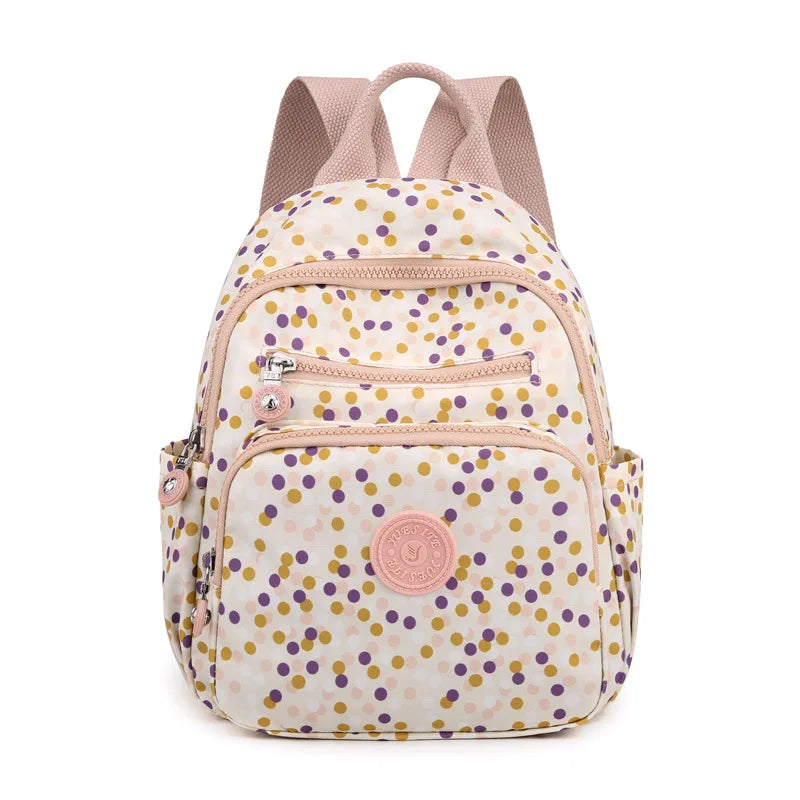 Waterproof Floral Backpack Women Chinese Style Casual Large Capacity