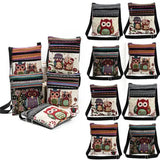Women Owl Print Cross Body Purse Satchel Messenger Shoulder Bag