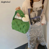 Women Pillow Shoulder Bags Quilted Ladies Streetwear Handbags