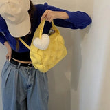 Women Pillow Shoulder Bags Quilted Ladies Streetwear Handbags