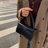 Women Plaid PU Leather Shoulder Bag All-match Phone Messenger Bag