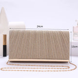 Sequin Evening Clutch Bag Wedding Purse Bride Handbag Chain Crossbody Bag