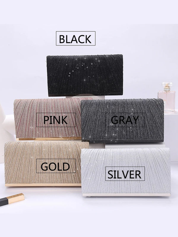 Sequin Evening Clutch Bag Wedding Purse Bride Handbag Chain Crossbody Bag