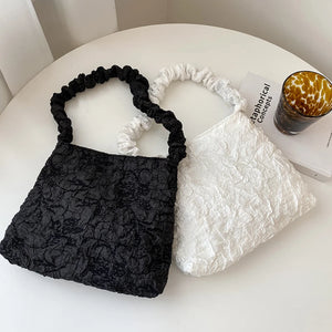 Women Pleated Shoulder Bag Large Capacity