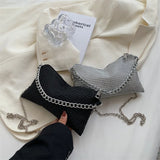 Rhinestone Shoulder Chain Messenger Bag for Women