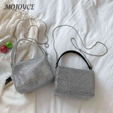 Women Rhinestone Shoulder Bag Casual Messenger Bag for Ladies