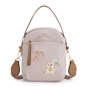 Embroidery Printed Shoulder Bag Crossbody Messenger Retro Handbag