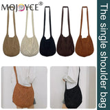 Knitted Solid Underarm Bag Ladies Casual Shoulder Bags Winter Decoration
