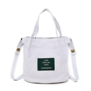 Women Shoulder Bags Canvas Letter Printing Small Messenger Large Capacity