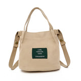 Women Shoulder Bags Canvas Letter Printing Small Messenger Large Capacity