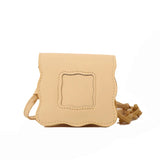 Solid Chain Shoulder Small Square Bag