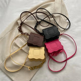 Solid Chain Shoulder Small Square Bag