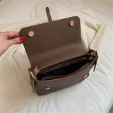 High Leather Crossbody Messenger Bag for Women