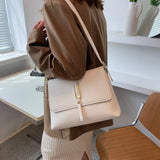 High Leather Crossbody Messenger Bag for Women