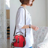 Women Shoulder Crossbody Bag PU Leather Hair Ball Messenger