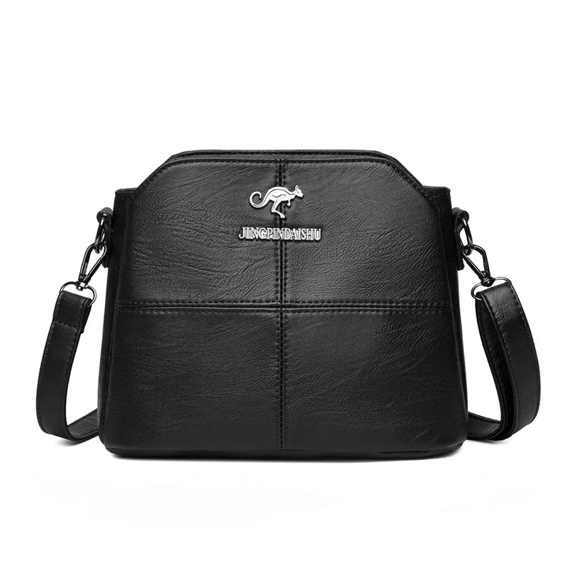 Women Shoulder Crossbody Messenger Small Hand Soft PU Leather Bag Side Purse