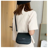 Women Letter Handbag Ladies PU Leather Shoulder Bag