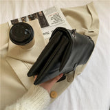 Women Style Pu Crossbody Bag Small Flap Shoulder Messenger Bag