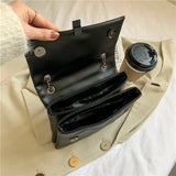 Women Style Pu Crossbody Bag Small Flap Shoulder Messenger Bag