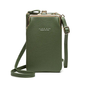 Small Leather Crossbody Bags for Women Girls