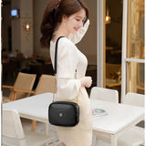 Women Solid Shoulder Handbags PU Leather Messenger Bag Large Capacity