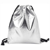 Women Solid Handbag Drawstring Backpack Tote Ladies Purse