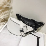 Women Solid Waist Fanny Pack Lady PU Leather Holiday Money Belt Wallet