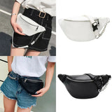 Women PU Leather Waist Bag Purse Shoulder Bags Casual Waist Packs Fanny Pack