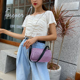 Glittering Chain Shoulder Messenger Bag Women Crossbody Handbag